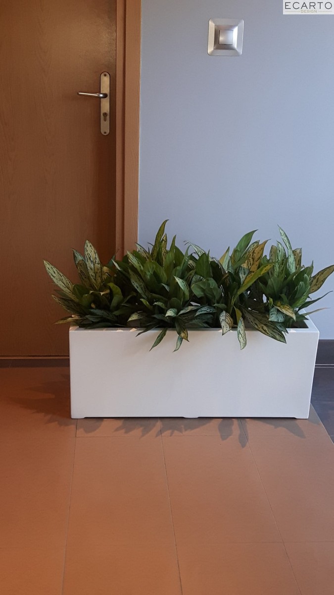 Donica  LARGO 90x28X34 BIAŁY POŁYSK   
