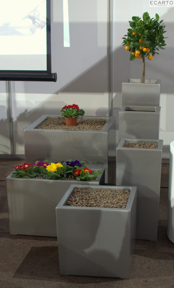 Donica  LARGO 60x30x40 ANTRACYT MAT