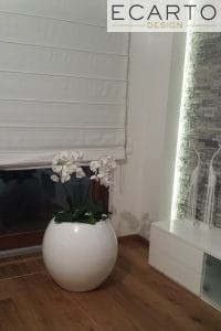 DONICA MANACOR Ø48x45 BIAŁY POŁYSK