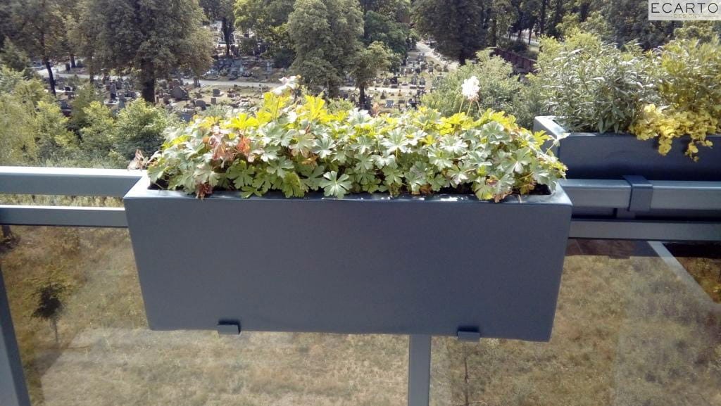 Donica  LARGO 75x28X28 ANTRACYT MAT