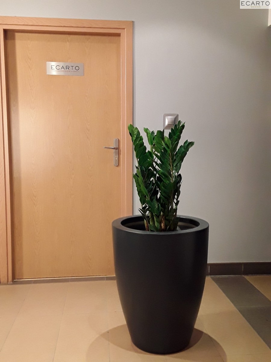 Donica  CALIZ Ø57X70  ANTRACYT MAT