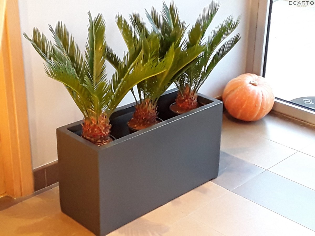 Donica  LARGO 80X38X43 ANTRACYT MAT 