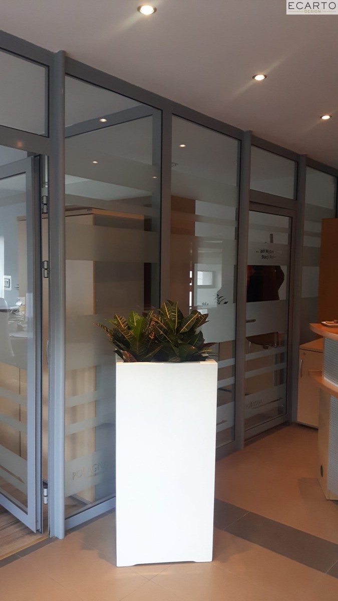Donica  CUBO ALTA 40X40X80 BIAŁY POŁYSK