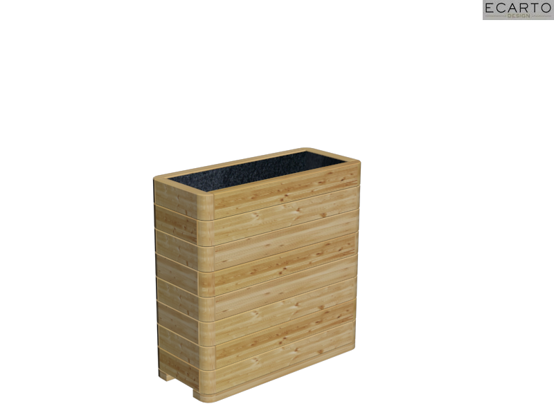 DONICA Z DREWNA IMPREGNOWANEGO 75x32x75