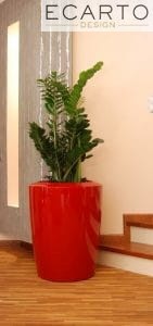 Donica  ANAKENA Ø50X60 CZARNY POŁYSK