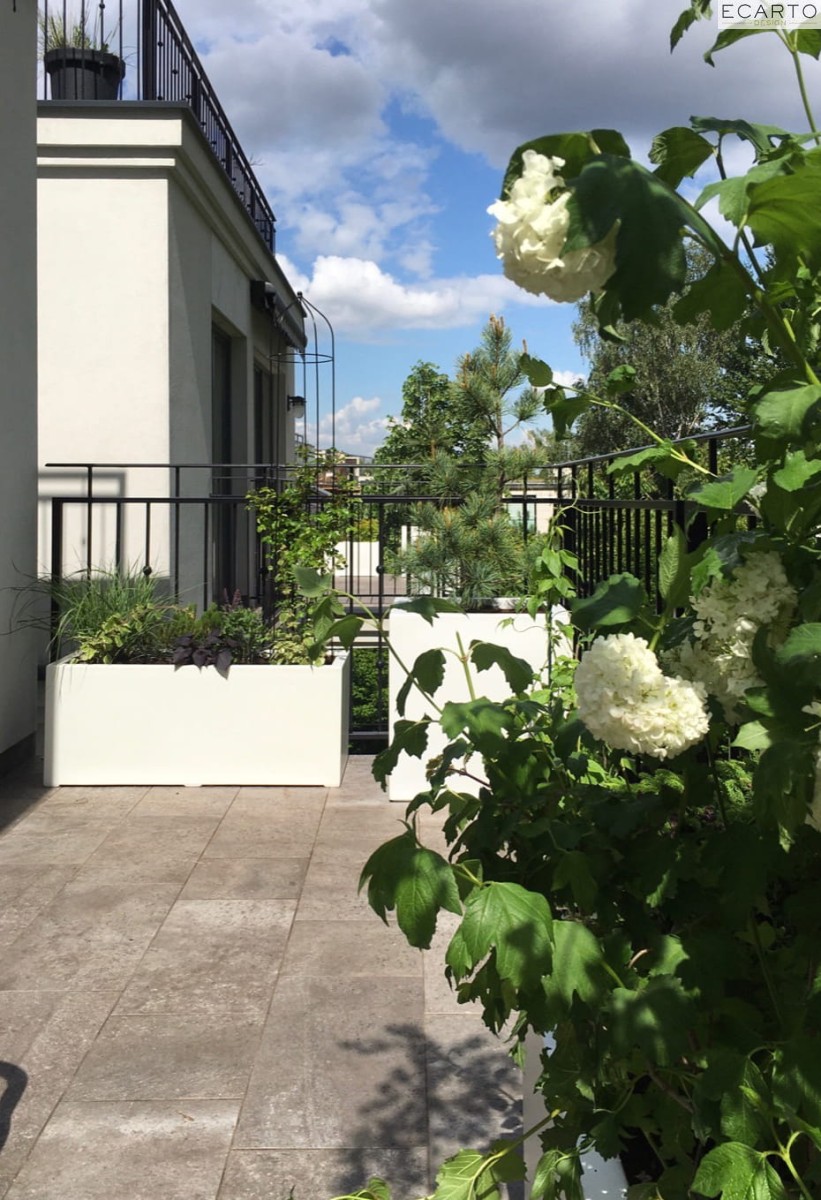 Donica  LARGO 100x40x40 BIAŁY POŁYSK