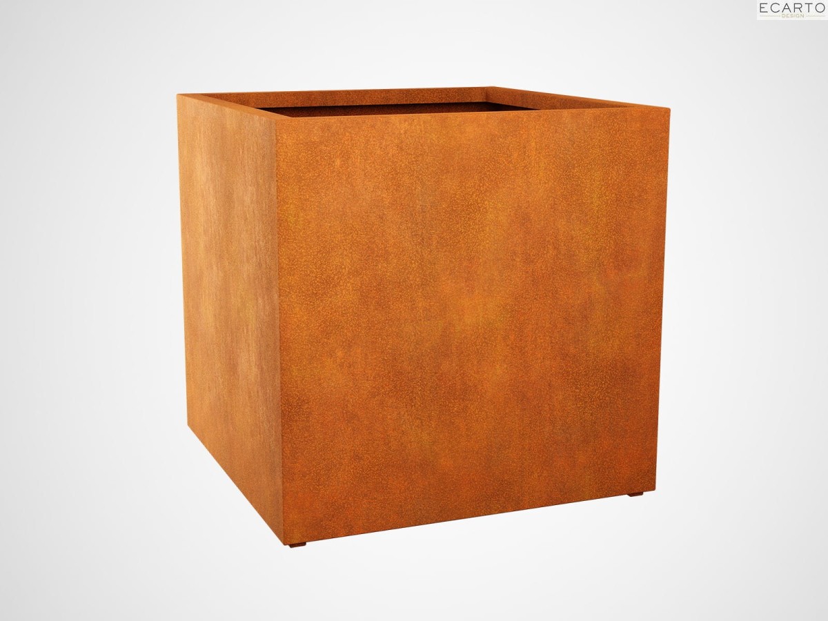 DONICA METALOWA – CORTEN CUBO 5  120x120x120