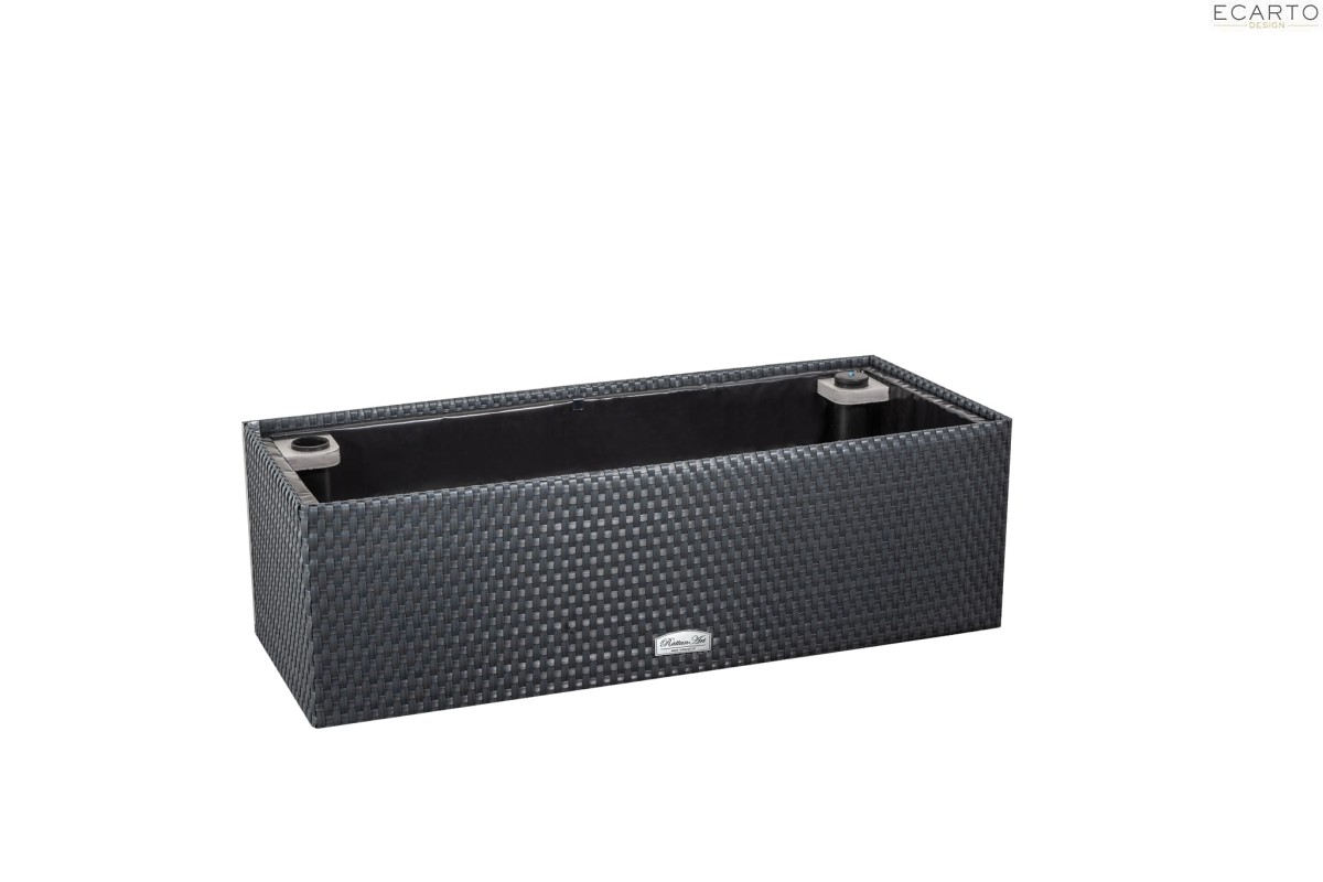 ZIOŁOWNIK RATTAN Z SYSTEMEM NAWADNIANIA 95X40X30