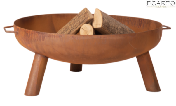 Palenisko ogrodowe CORFU Pordzewione 650x550x270 