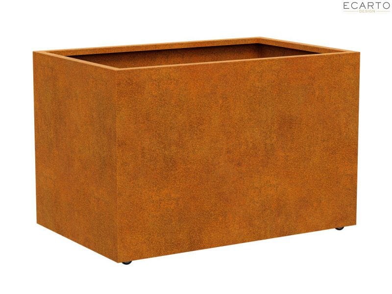 DONICA METALOWA – CORTEN NA KÓŁKACH MOVIL 4 140x90x90