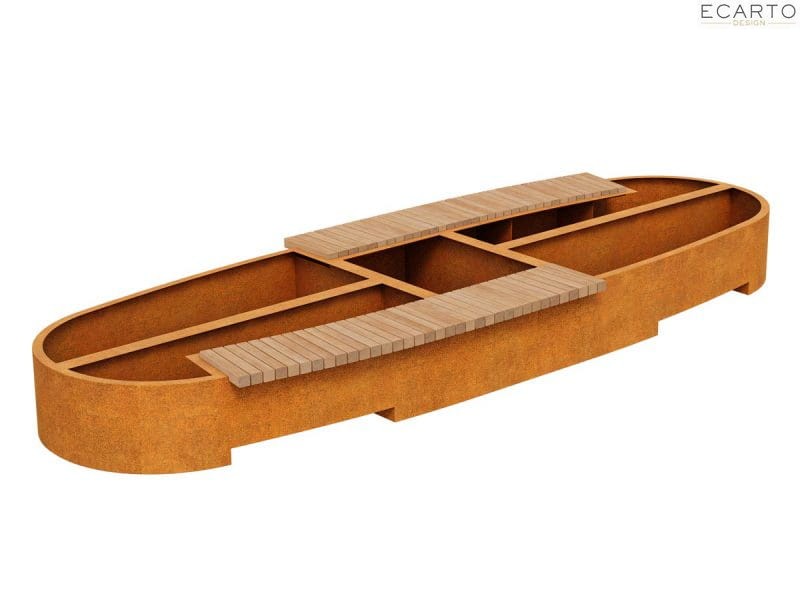 ŁAWKO-DONICA CORTEN BASTIDOR 4