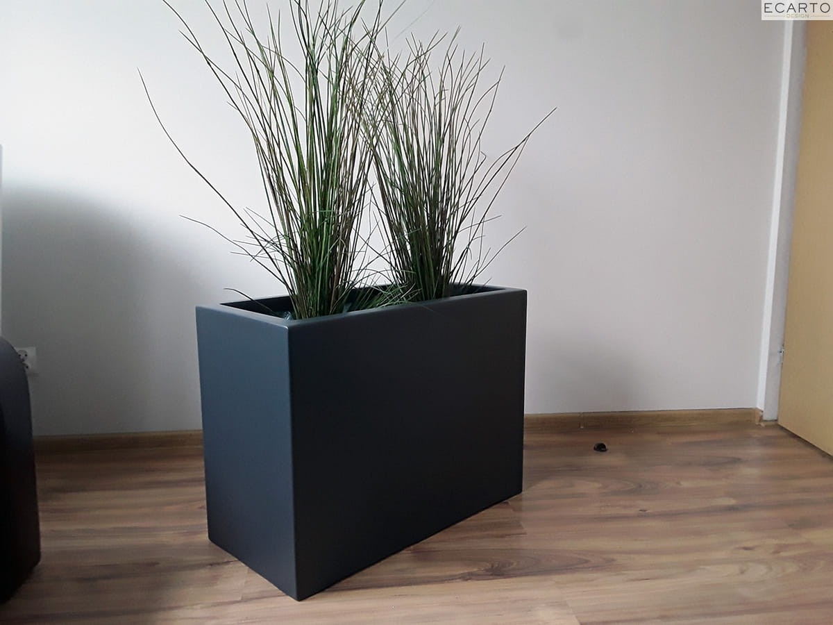 Donica  LARGO 80x40x40 ANTRACYT MAT