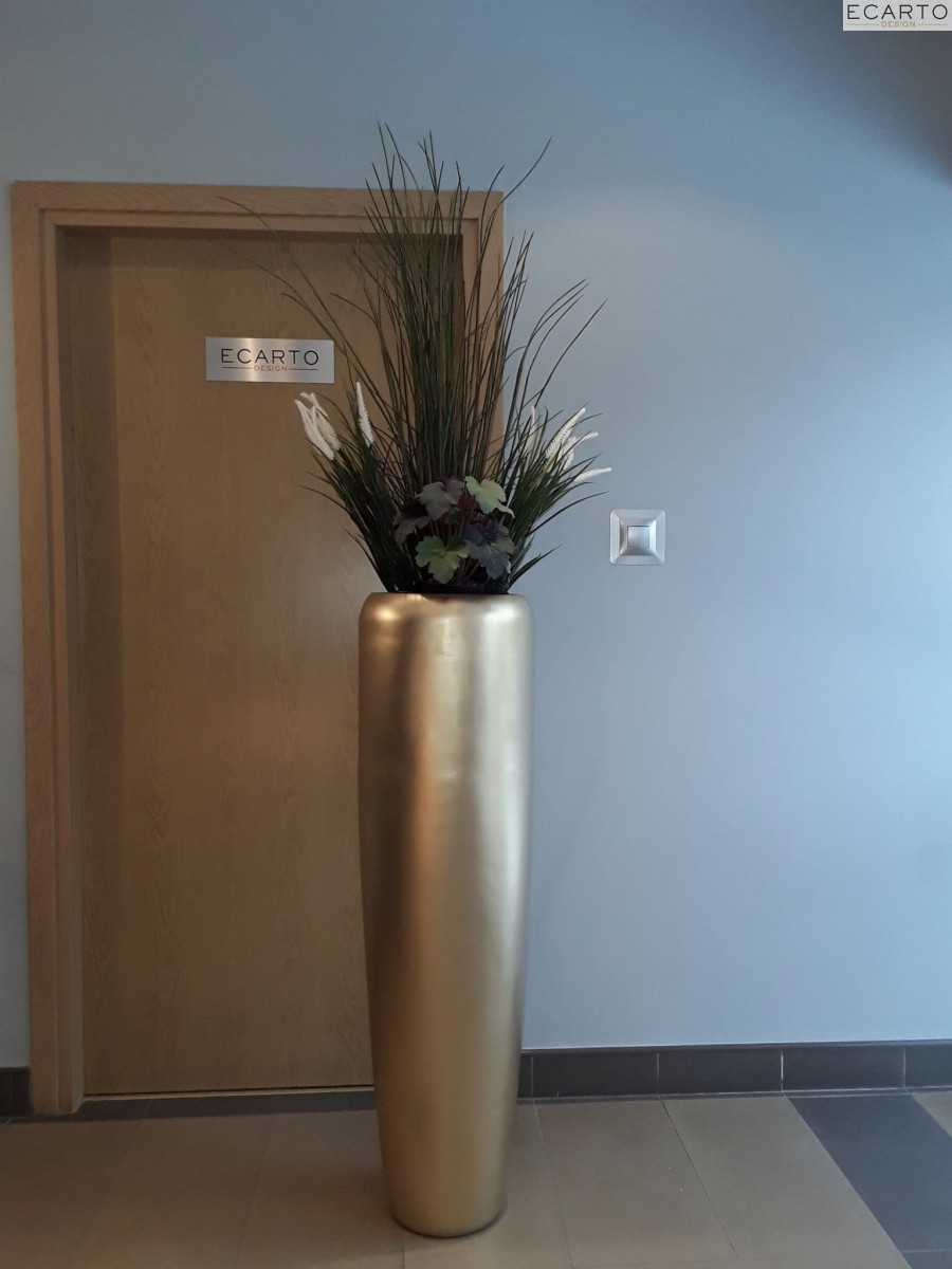 Donica  Tivoli  Alto Ø34X22 H:118  Złoty Mat