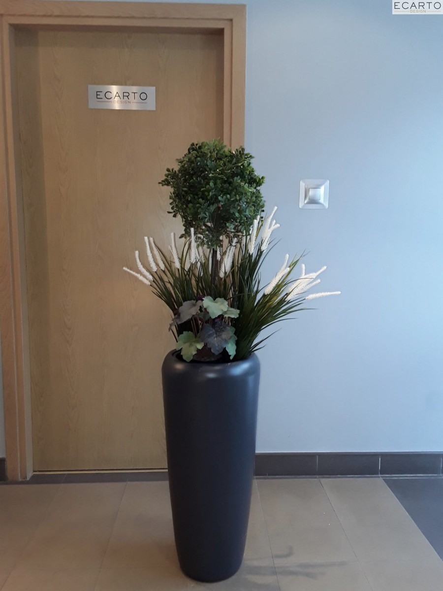 Donica  Tivoli  Poco Ø34X22 H:75  Antracyt Mat