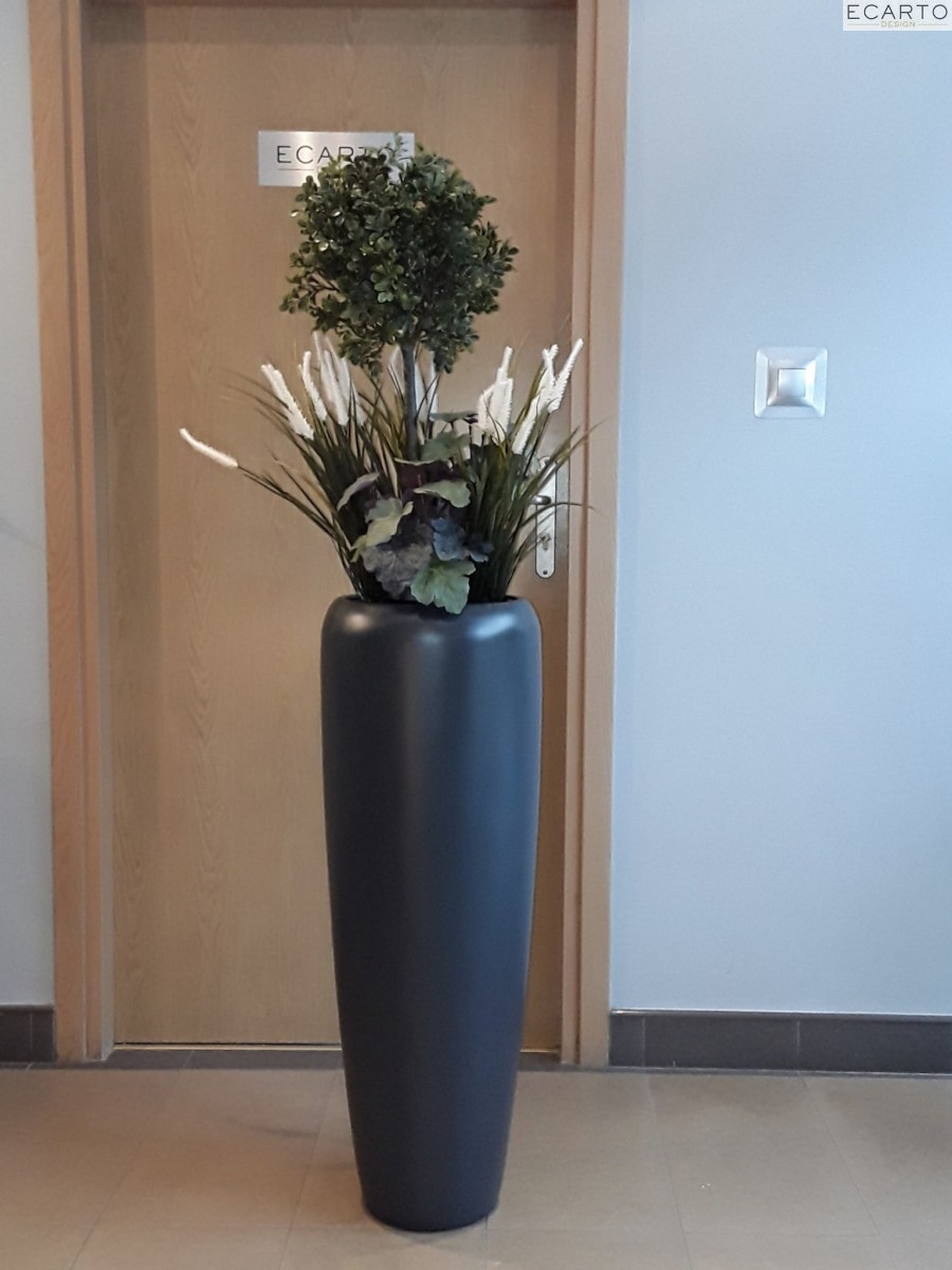 Donica  Tivoli  Altezza Ø34X22 H:98  Antracyt mat