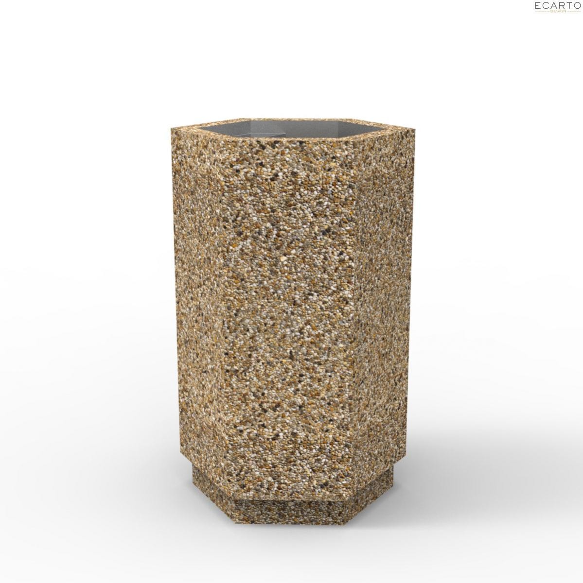 KOSZ ULICZNY SZEŚCIOKĄTNY 45 LTR