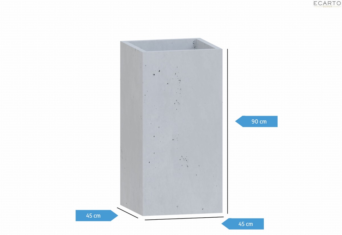 DONICA BETONOWA BOX 45x45x90