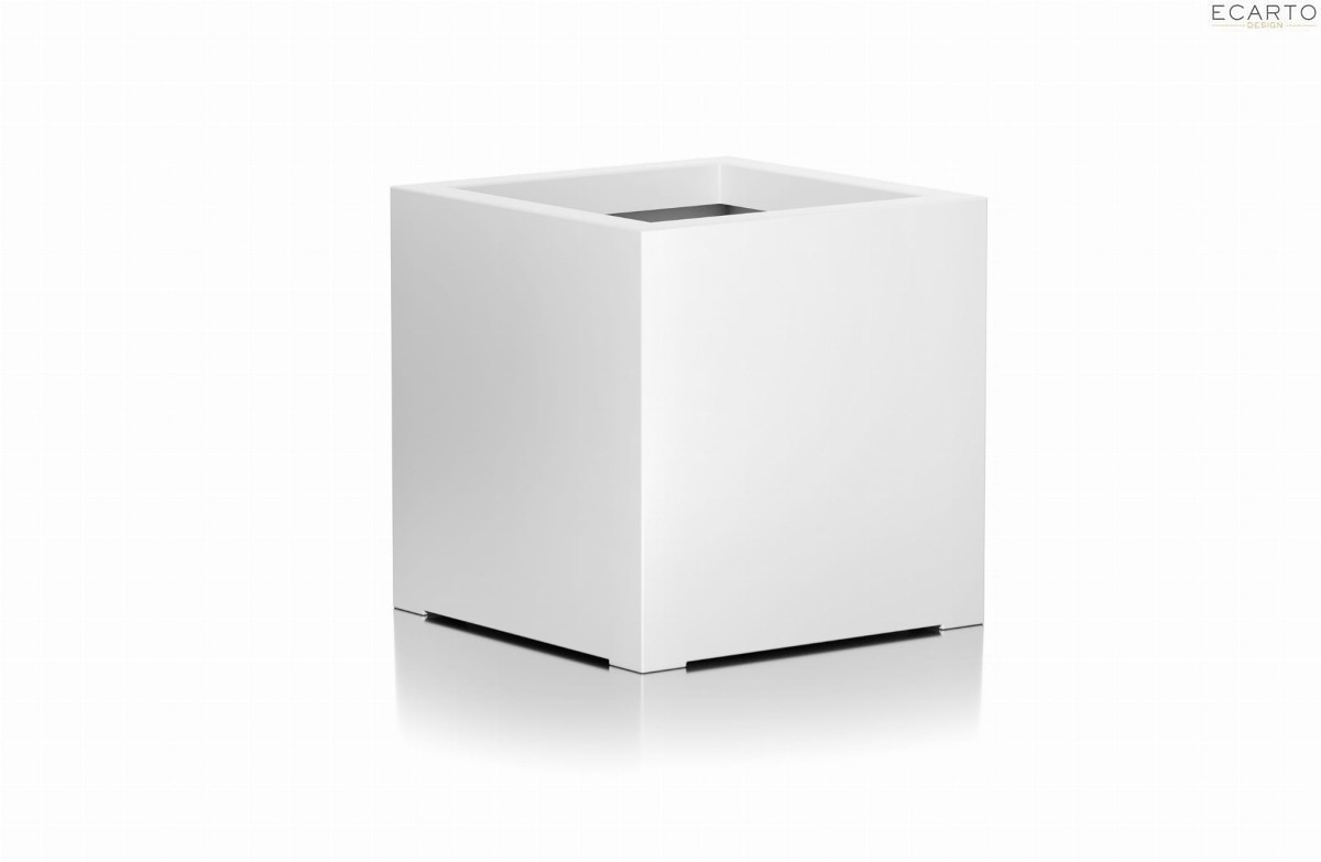 Donica CUBO 100x100x100 BIAŁY POŁYSK
