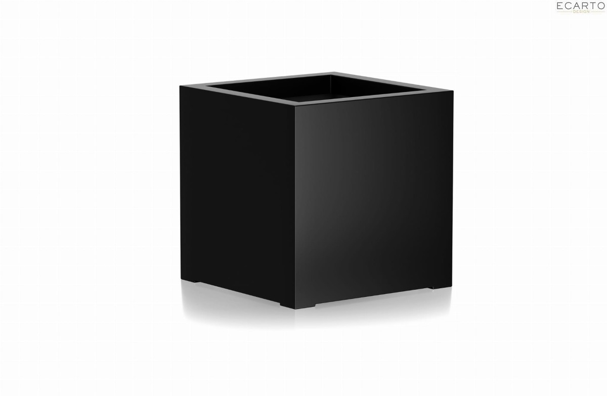Donica CUBO 100x100x100 CZARNY POŁYSK
