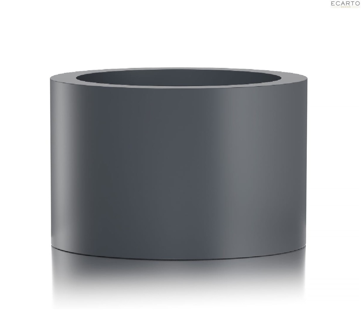 Donica  CIRCULO Ø60x40 ANTRACYT MAT