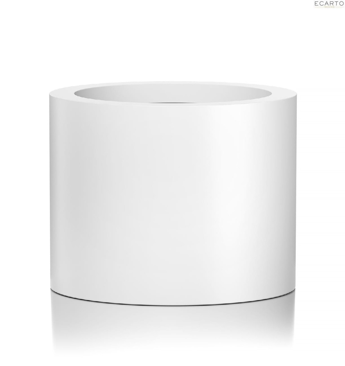 Donica  CIRCULO Ø60x50 BIAŁY POŁYSK 