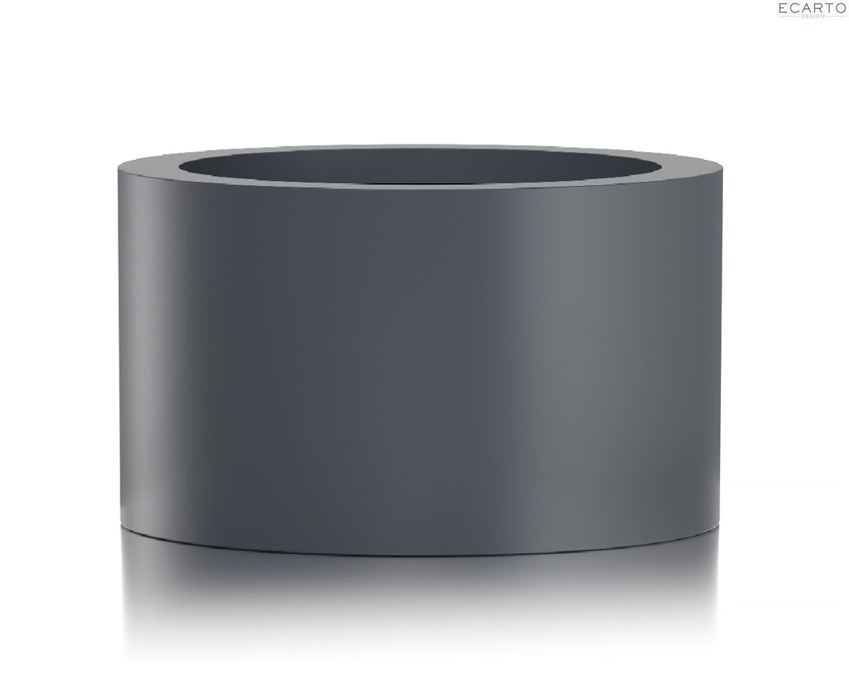 Donica CIRCULO Ø100x60 ANTRACYT MAT