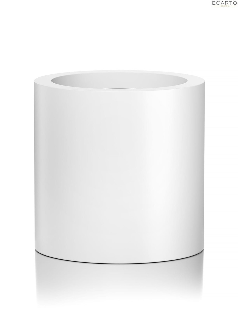 Donica CIRCULO Ø100x100 BIAŁY POŁYSK