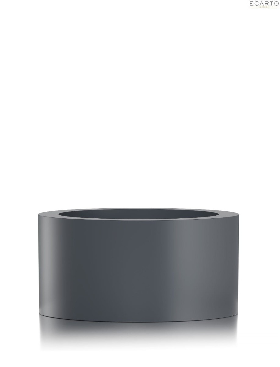 Donica  CIRCULO Ø80x40 ANTRACYT MAT