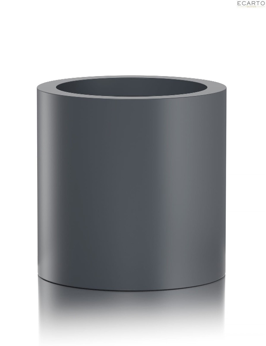 Donica CIRCULO Ø100x100  ANTRACYT MAT