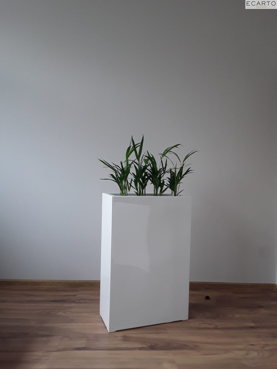 Donica  LARGO 90x30x76 BIAŁY POŁYSK
