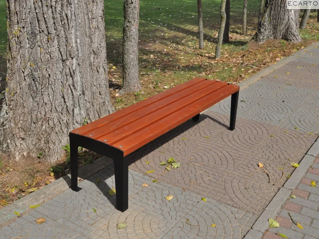 Ławka miejska Brico bez oparcia 150 cm