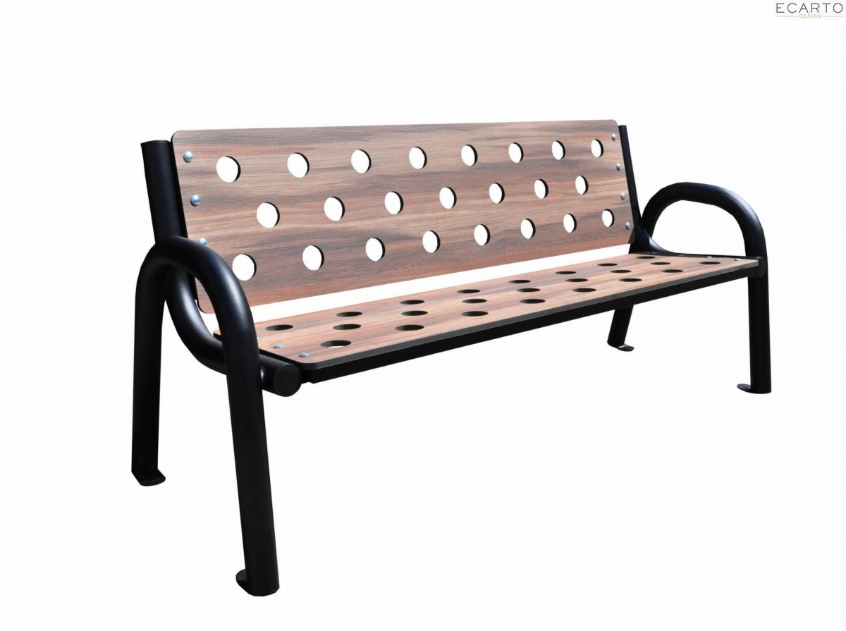 Ławka z laminatu HPL 175 cm