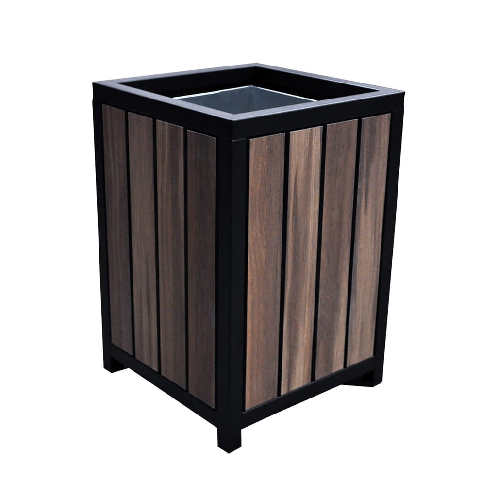 Kosz kwadratowy z ramą HPL