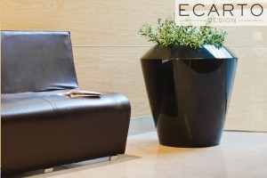 DONICA CIANICO Ø60x60 CZARNY POŁYSK