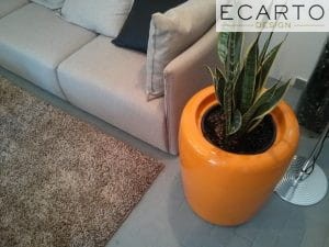 DONICA TRACINO  Ø50x60 CZARNY POŁYSK