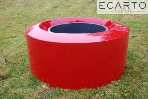 DONICA OLIB Ø100x45 ANTRACYT MAT