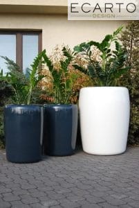 DONICA TRACINO  Ø80x100 CZARNY POŁYSK