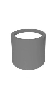 Donica  Ø45x45 ALUMINIOWA  