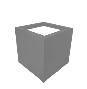 Donica  80x80x80 ALUMINIOWA     