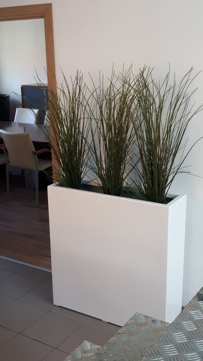 Donica  LARGO 90x28x90 BIAŁY POŁYSK