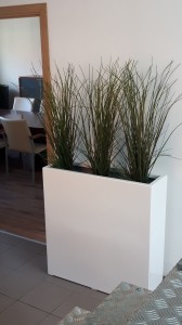 Donica  LARGO 90x28x90 BIAŁY POŁYSK