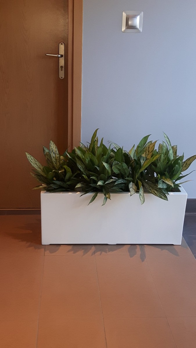 Donica  LARGO 90x28X34 BIAŁY POŁYSK   