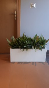 Donica  LARGO 90x28X34 BIAŁY POŁYSK   
