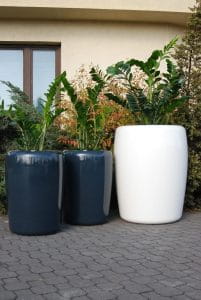 DONICA TRACINO  Ø80x100 CZARNY POŁYSK