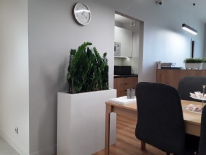 Donica  LARGO 100x50x80 BIAŁY POŁYSK