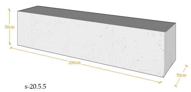 SIEDZISKO 50X200X50
