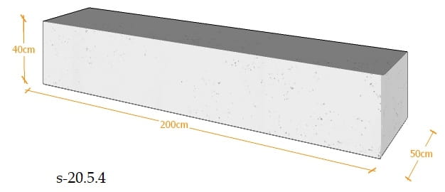 SIEDZISKO 40X200X50