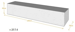 SIEDZISKO 40X200X50