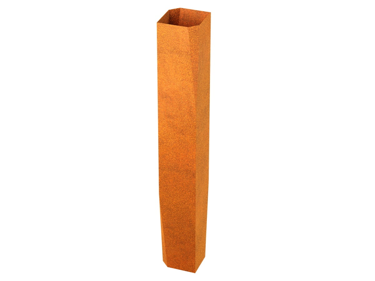 DONICA GEOMETRYCZNA CORTEN ANTORCHA 13x13x120