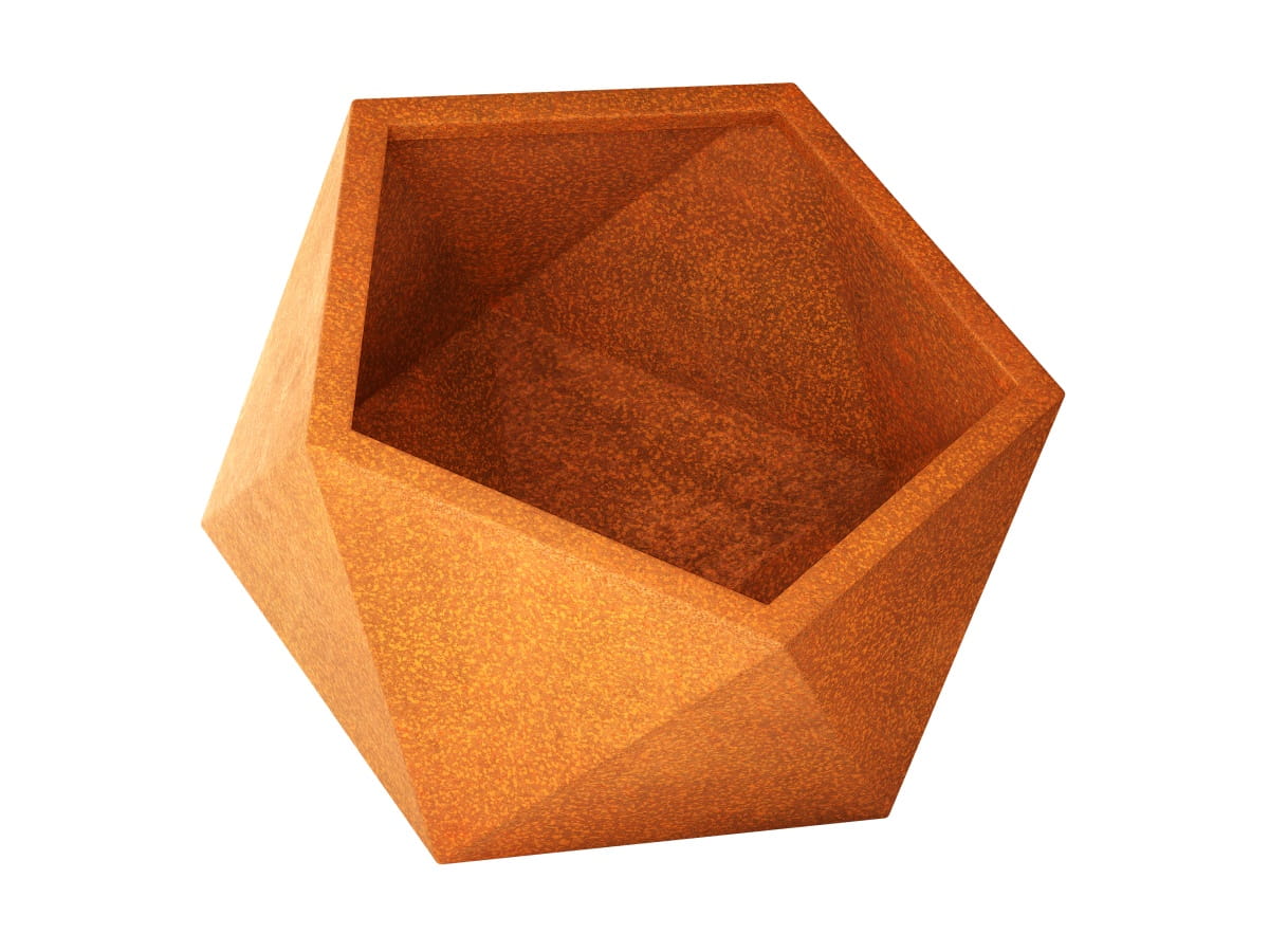 DONICA GEOMETRYCZNA CORTEN PENTAGON L 100x96x90